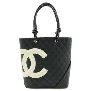 CHANEL Black Leather Shoulder Bag